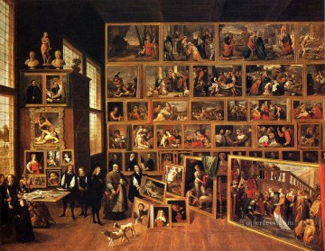 David Teniers the Younger Painting - The Archduke Leopold Wilhelm s Studio David Teniers the Younger